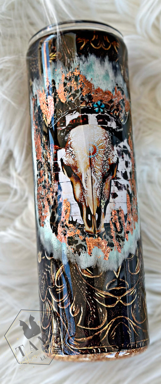MTO {Foil Bull Skull} Tumbler