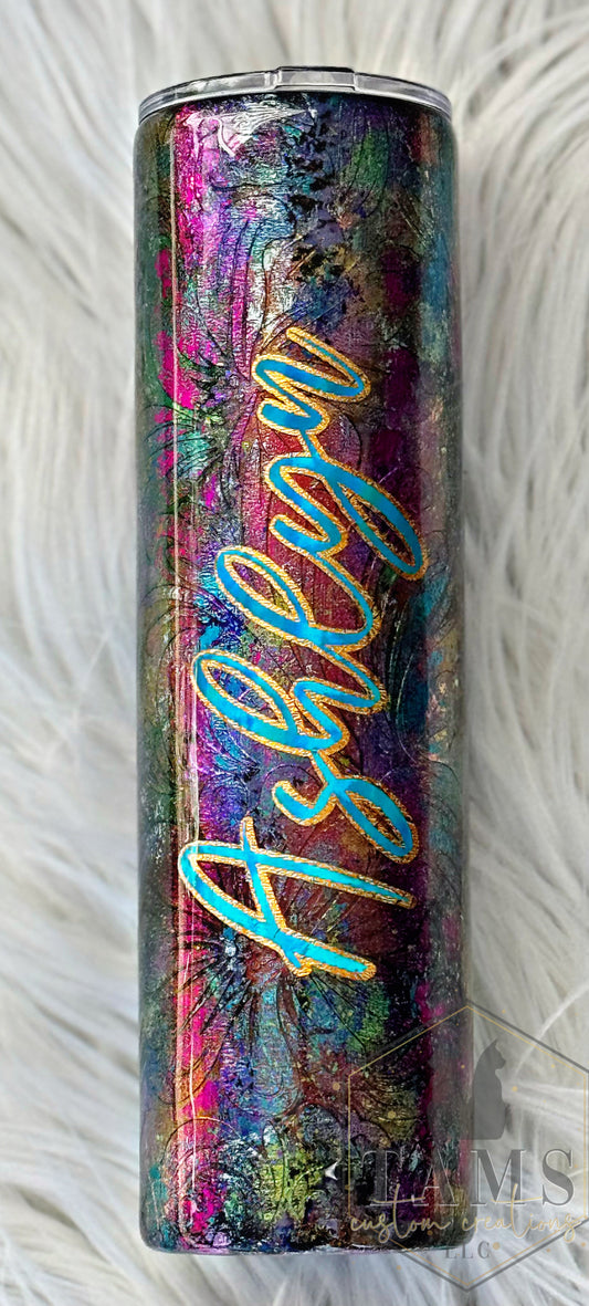 MTO {Iridescent Textured Grunge} Tumbler