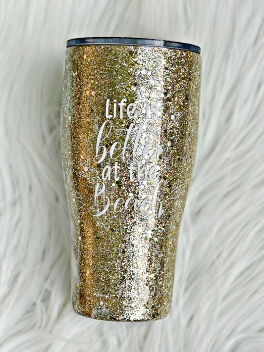 RTS  {Life Is Better at the Beach} 30oz Curve Tumbler