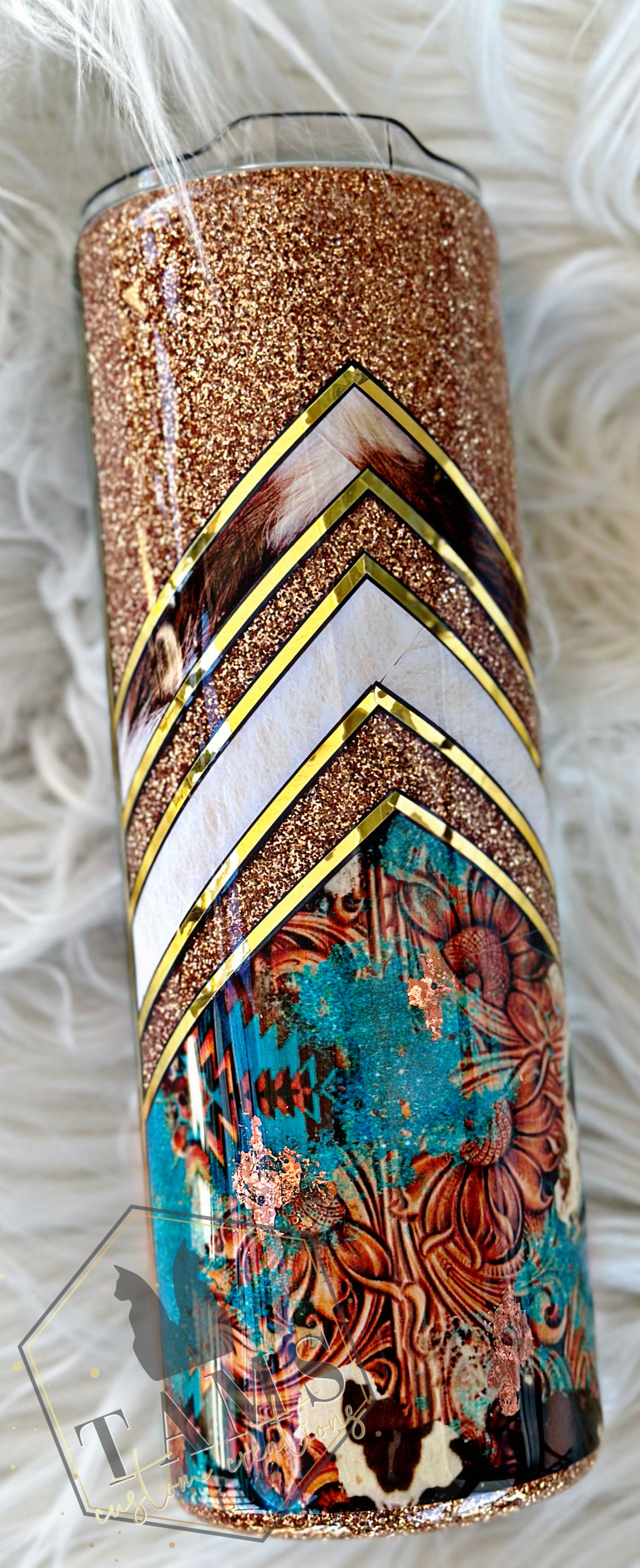 MTO {Foil Bull Skull} Tumbler