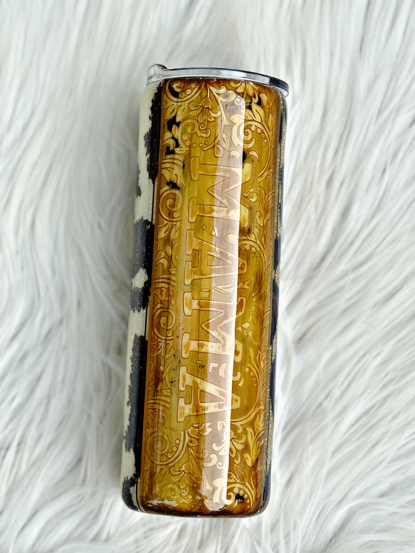 RTS {Mama Cow Print} 30oz Tumbler