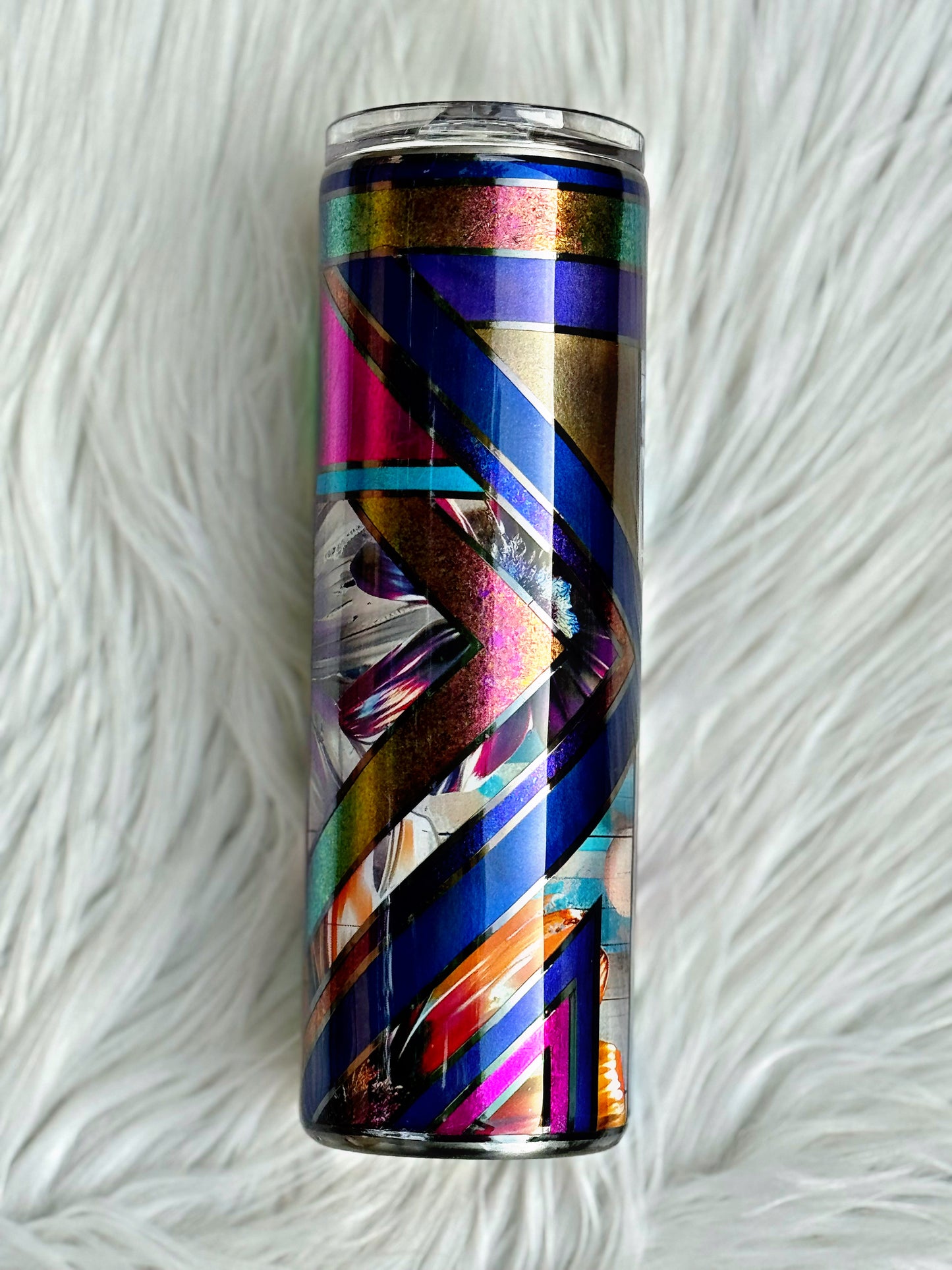 RTS {Mixed Media Conquer} 30oz Tumbler